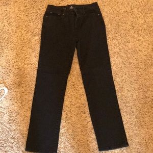 Straight Leg Black Jeans